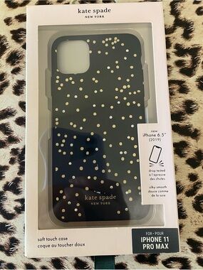 kate spade Black Case with Gold Dot Accents for iPhone 11 Pro Max
